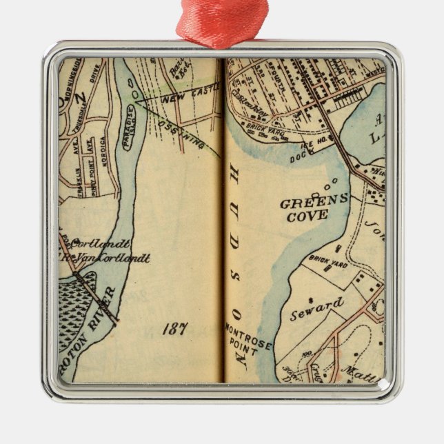 Harmon Park, New York Metal Ornament (Front)