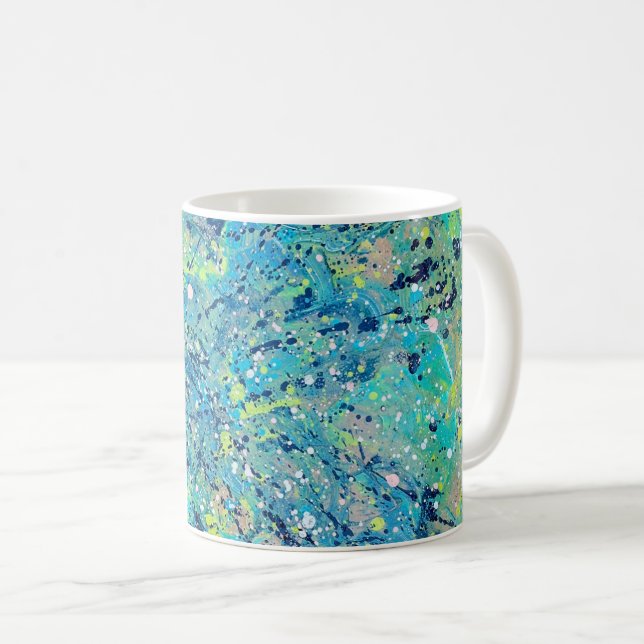 Harmoni Series No. 1 – Resonance Abstract Coffee Mug (Front Right)