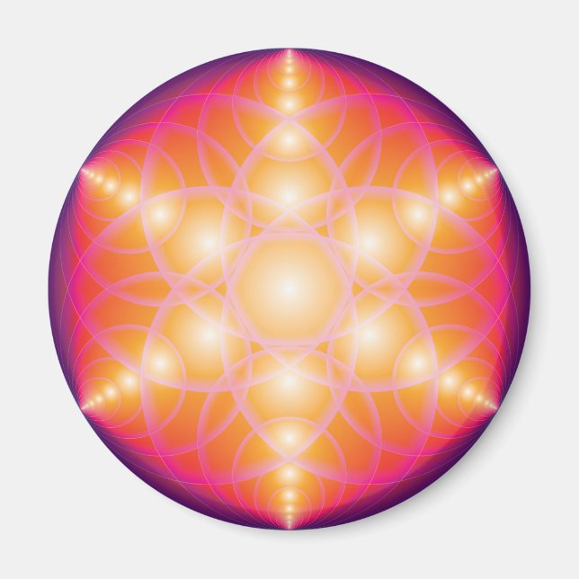 Harmonic Flower Of Life Magnet (Front)