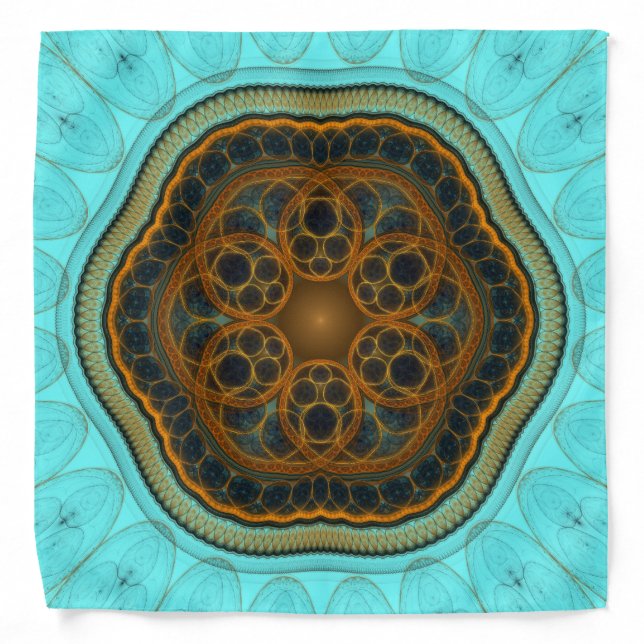 Harmonic fractal mandala bandana (Front)