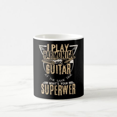 Harmonica And Guitar Coffee Mug