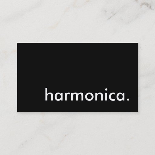 Customizable harmonica. business card
