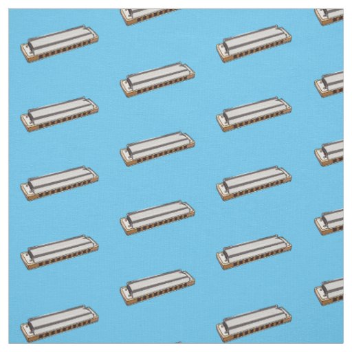 Harmonica cartoon illustration fabric