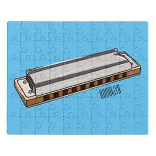 Harmonica cartoon illustration jigsaw puzzle