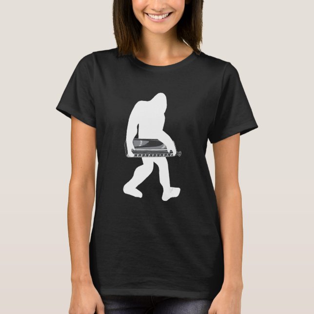Harmonica Gorilla Mouth Organ Player French Harp P T-Shirt (Front)