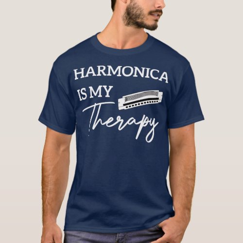 Harmonica Is My Therapy T_Shirt
