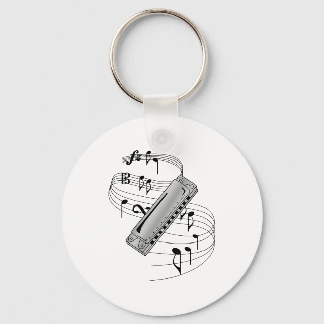 Harmonica Keychain (Front)