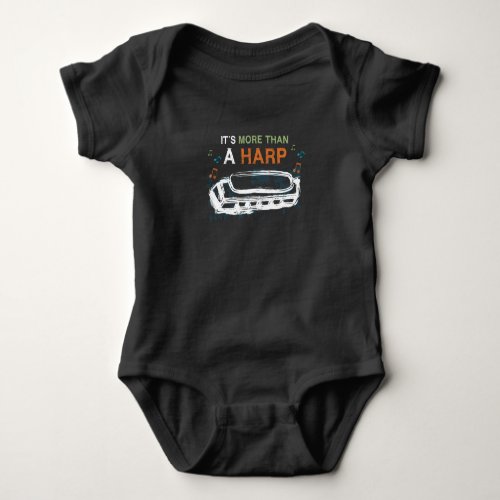 Harmonica More Than a Harp Instrument Baby Bodysuit