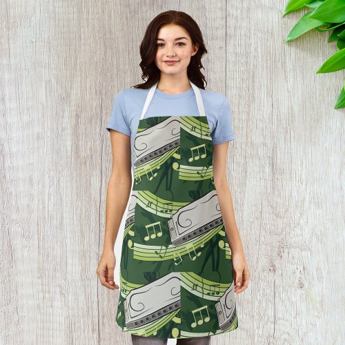 Harmonica Music Apron