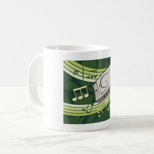 Harmonica Music Coffee Mug