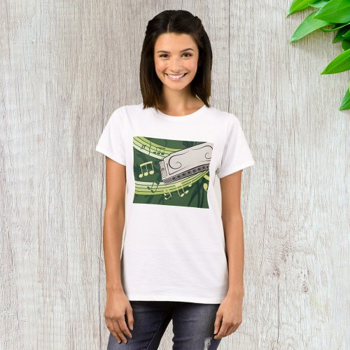 Harmonica Music T_Shirt