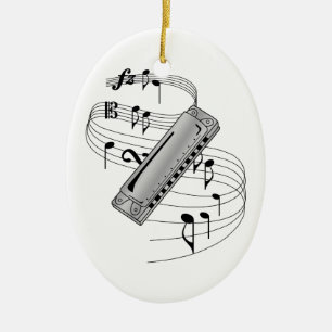 Harmonica Ornament