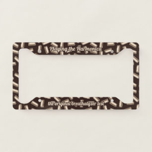 Harmonica Pattern License Plate Frame