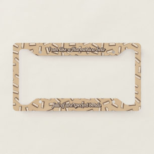Harmonica Pattern License Plate Frame