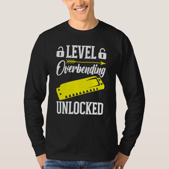 Harmonica Player Level Unlocked T-Shirt (Front)