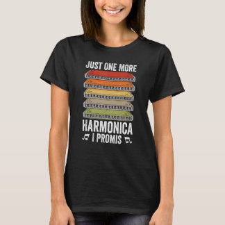 Harmonica Player Mouth Organ Blues Musician Harmon T-Shirt