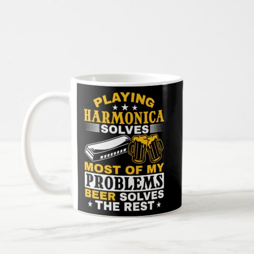 Harmonica Player Playing Harmonica  Coffee Mug