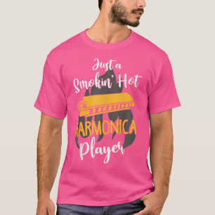 Harmonica Player Shirt Jazz Blues Music