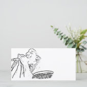 Harmonica Player with drum outline (Standing Front)