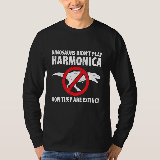 Harmonica Playing For Harmonica Player Harmonica T T-Shirt (Front)
