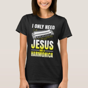 Harmonica Playing For Harmonica Player Harmonica T T-Shirt