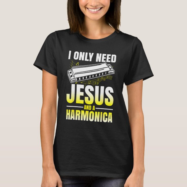 Harmonica Playing For Harmonica Player Harmonica T T-Shirt (Front)