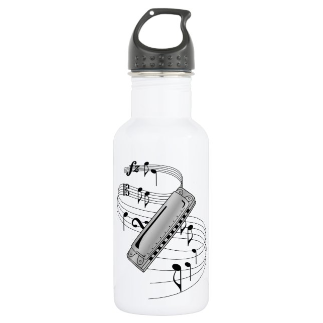 Harmonica Water Bottle (Front)