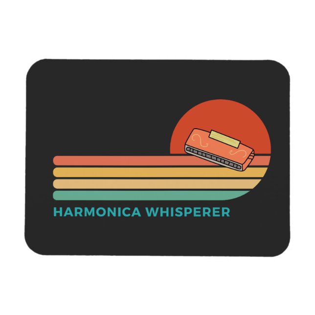 harmonica whisperer  magnet (Horizontal)