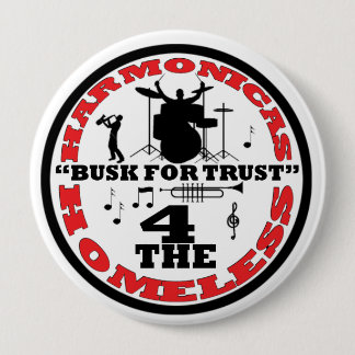 Harmonicas for the Homeless Pinback Button