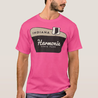 Harmonie State Park Indiana Welcome Sign T-Shirt