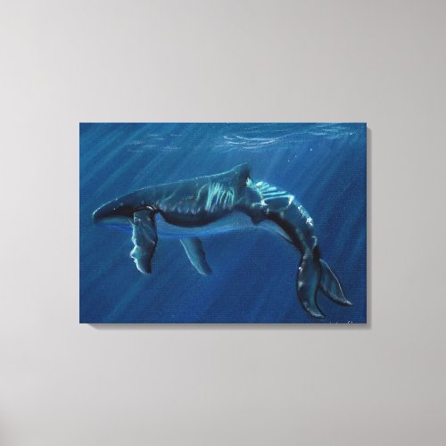 Harmonious Humpback Whale Canvas Print