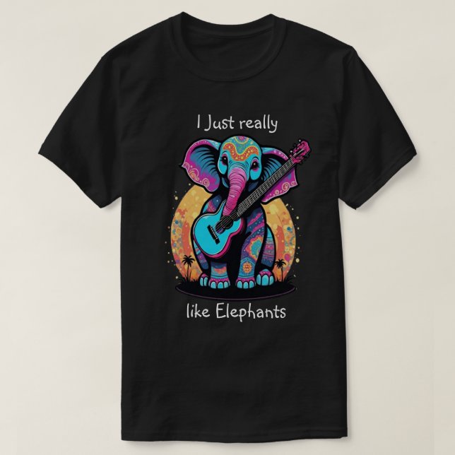 Harmonious Jumbo Jam I just really like elephant T-Shirt (Design Front)