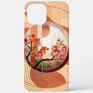 Harmonious Orange Blossom Circles iPhone 12 Pro Max Case