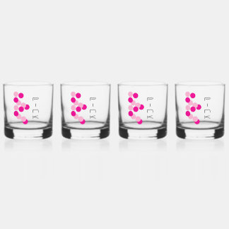 Harmonious Pink Fusion Whiskey Glass