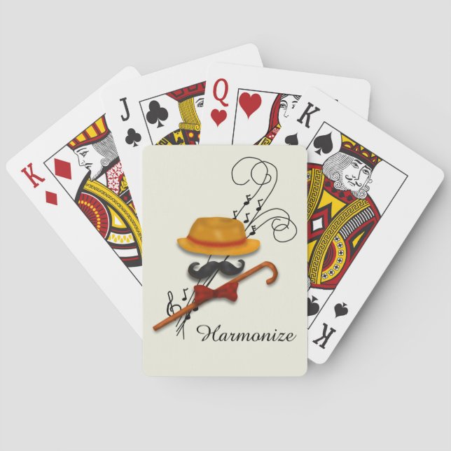 Harmonize, Barbershop Quartet Poker Cards (Back)