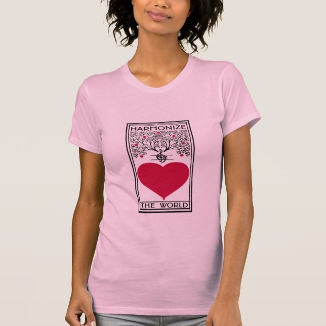 Harmonize the World Heart T-Shirt (Front)