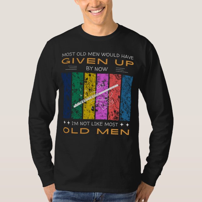 Harmonize Your Look: Flute Design for Music Lovers T-Shirt (Front)