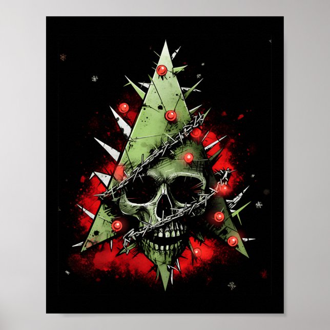 Harmonizing Contrasts Christmas Tree Meets Punk-ro Poster (Front)