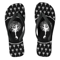 Harmony & Balance  Yin Yang Tree of Life Flip Flops