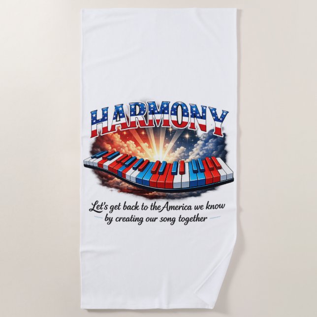 HARMONY BEACH TOWEL (Front)