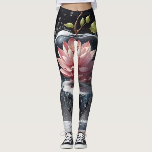 Harmony Blossom Crystal Lotus Apple Leggings Desi