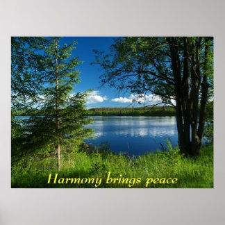Harmony brings peace poster