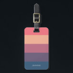 Harmony Colorful Stripes Luggage Luggage Tag<br><div class="desc">Harmony Colorful Stripes Luggage Bag Tag,  is stylish and chic. Personalize with your name (front and back) and address.</div>