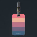 Harmony Colorful Stripes Luggage Luggage Tag<br><div class="desc">Harmony Colorful Stripes Luggage Bag Tag,  is stylish and chic. Personalize with your name (front and back) and address.</div>
