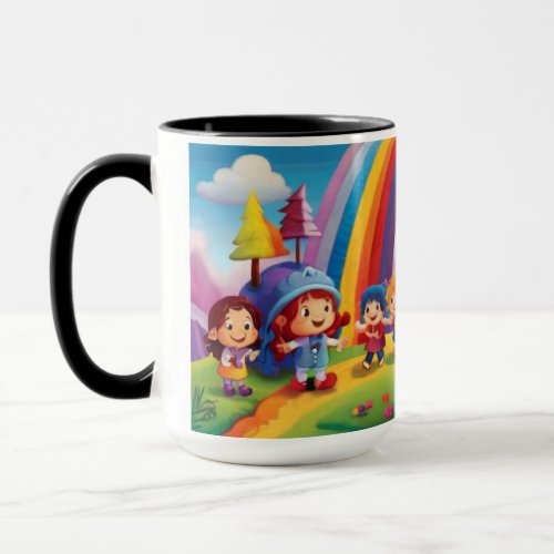 Harmony Combo Black Interior Mug with Rainbow