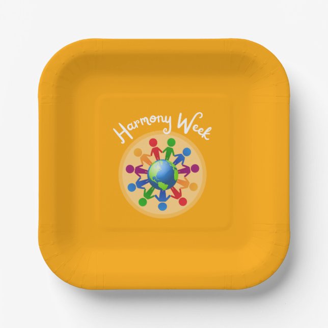 Harmony Day 2024 Paper Plates (Front)