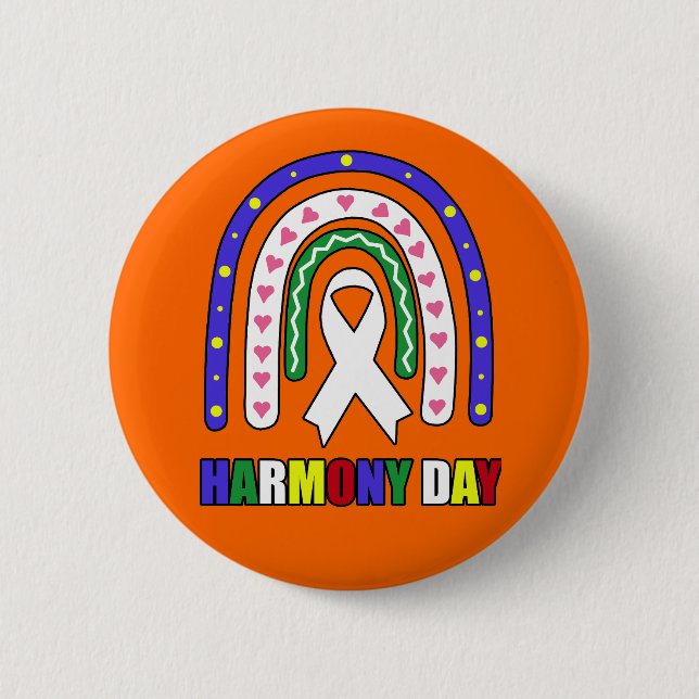 Harmony Day Australia  Button (Front)