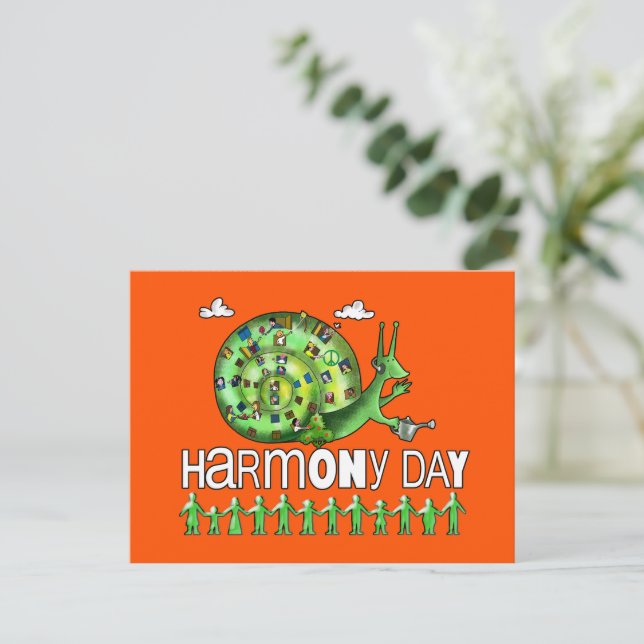 Harmony Day Australia  Postcard (Standing Front)