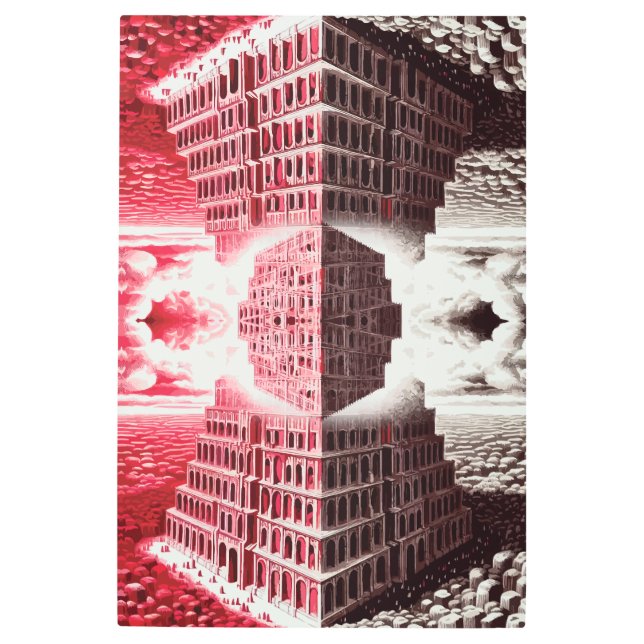 Harmony & Discord: Tower of Babel Metal Print (Front)