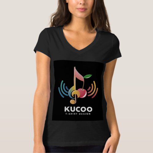 Harmony Fusion Music Note  Kucoo Logo Tee T_Shirt